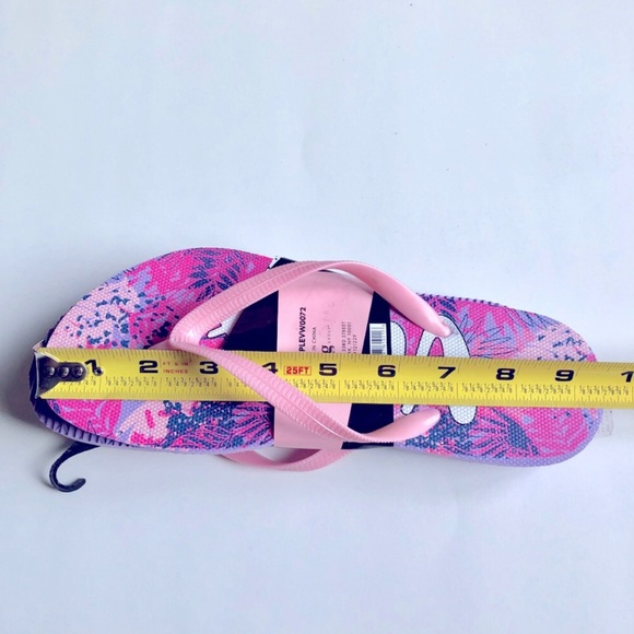 3/$15 BEACH VIBES Flip Flop Sandals Pink Small 5 / 6 Women’s NEW - Picture 6 of 14